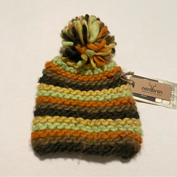 Nordbron Kids Striped Knit Beanie Hat - Picture 7 of 16